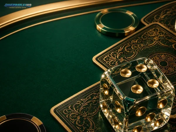 Tampilan meja Single Deck Blackjack dengan satu dek kartu